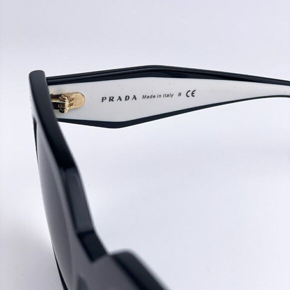 NEW Prada PR14WS 09Q-5S0 Black Talc Gray Cat Eye Oversized Women Sunglasses main image 5